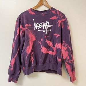 Stussy tie-dye crewneck sweater